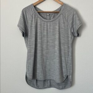 RBX Heathered Gray Athletic Short Sleeve Top